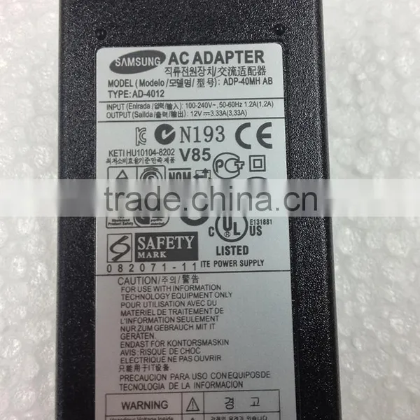 100% Original For Samsung 12V 3.33A 40W Laptop Adapter ADP-40MH AB For Samsung XE700T1C XE500T1C Tablet AC Power Charger photo-2