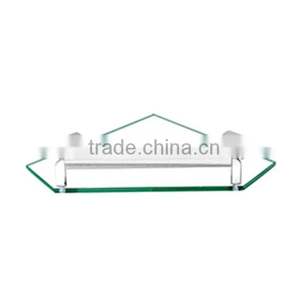 High quality bathroom corner glass shelf
