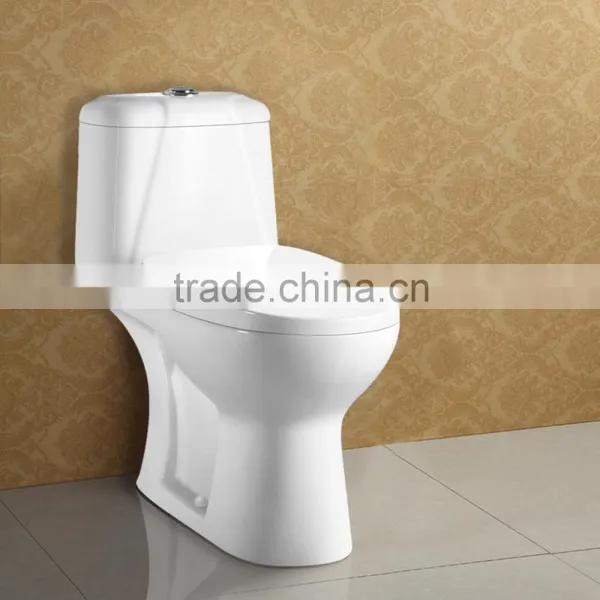 Soft Closing PP Seat Cover White Color Ceramic Toilet AT564 photo-5
