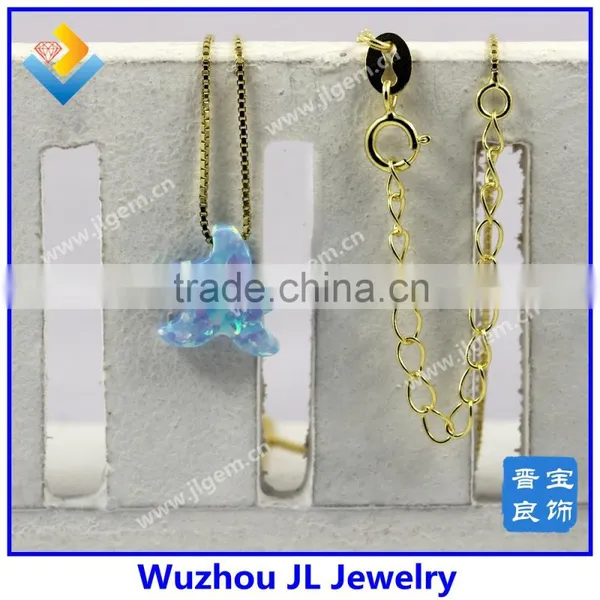 Synthetic S925 Silver 18K Chain Sea Star Opal Necklace With High Quality for Dresses Jewelry photo-6