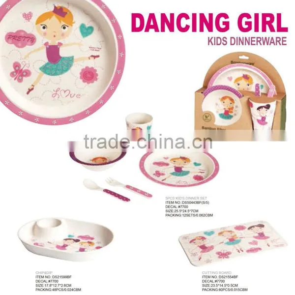 High Quality Cow Bamboo Fibre Kids Plates photo-4