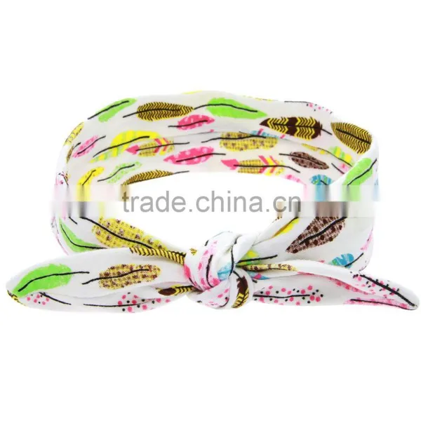 Hot-sales Baby Floral Headband Infant Headband Toddler Turban Headband Cotton Kids Knotted Headband Wh-1750 photo-5