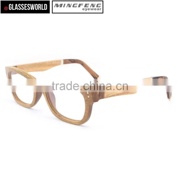 2015 Fashionable Wood Frame Glasses Wholesale in China Factory FW941 photo-3