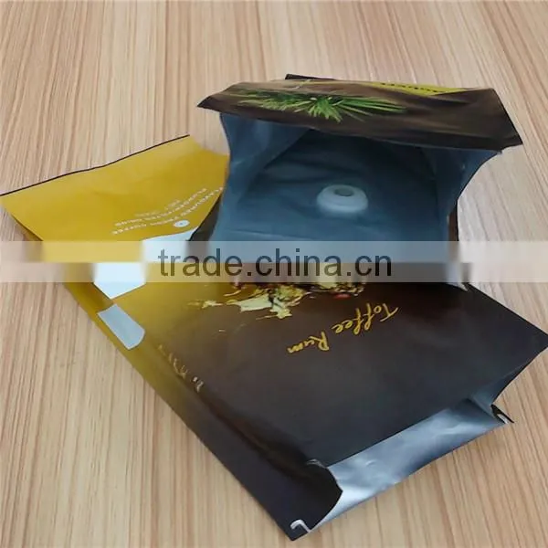 Custom Printing Coffee Bag/coffee Tea Packaging /plastic Film Roll /aluminium Foil Zipper Stand up Pouch With Valve photo-5