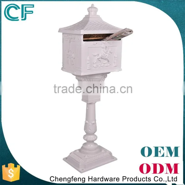 Foshan Manufacturer Casting Aluminiun Apartment Building Vintage White Mailbox Letterbox photo-5