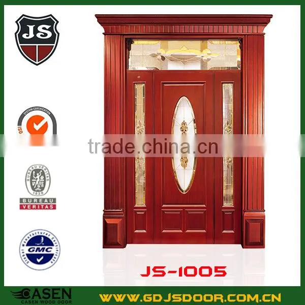 Frosted Glass Double Wooden Door photo-4