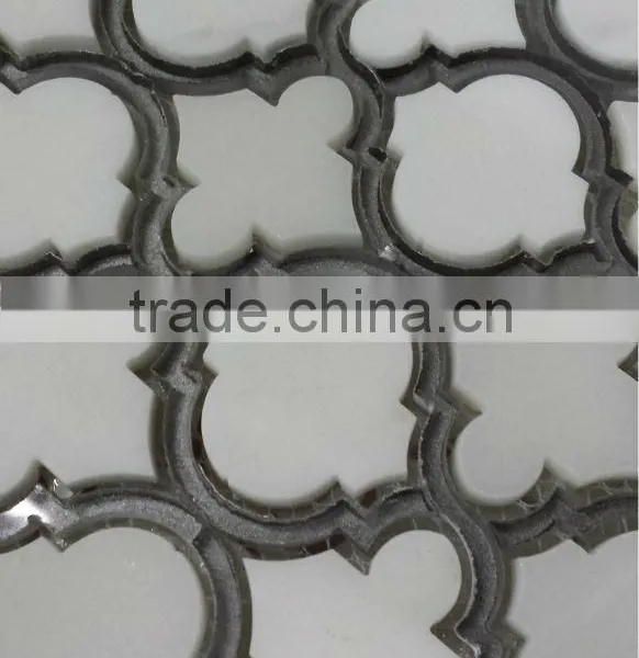 Accurate Water Jet Glass Cutting Stone Texture Color Tile Mix(wj5)
