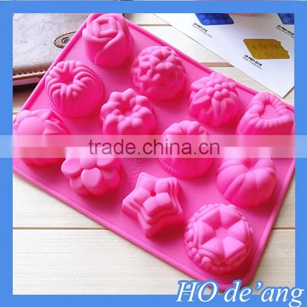 Hogift Newest Shape Flower Candy Chocolate Silicone Mould photo-3