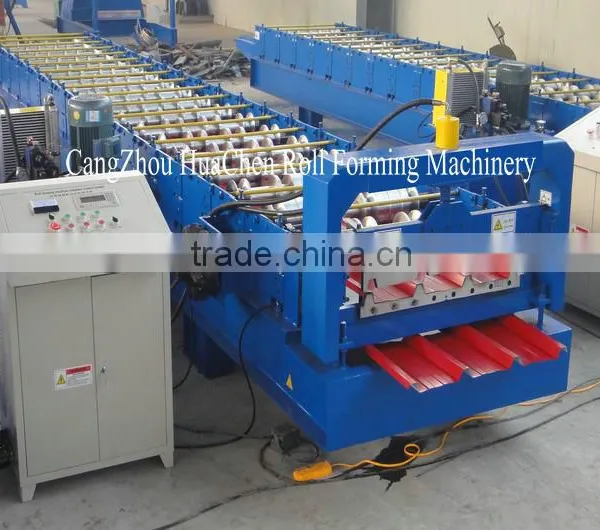 Botou, China. HC Wall Tiles Roll Forming Machine Customized Design for Trapezoidal Sheet Forming