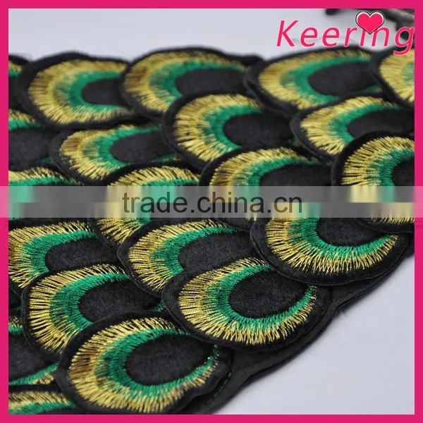 Handmade Peacock Applique Embroidery Designs for Wedding Dress Decoration photo-3