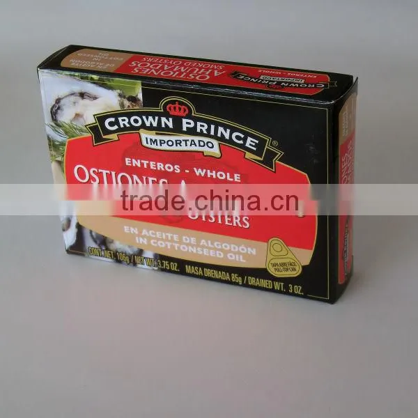High Quality Canned Smoked Oysters With Vegetable Oil photo-5