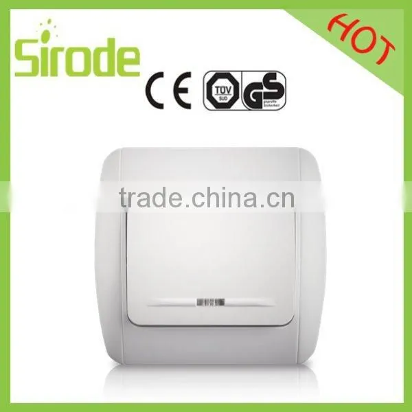 European Wall Switch With Light