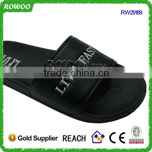 Factory Cheap Big Quantity PVC Comfortable Flat Slide Sandals photo-4