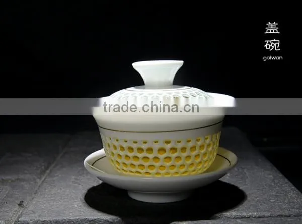 Hollow Out Jade Exquisite Ceramic Tea Set QD-L107 photo-3