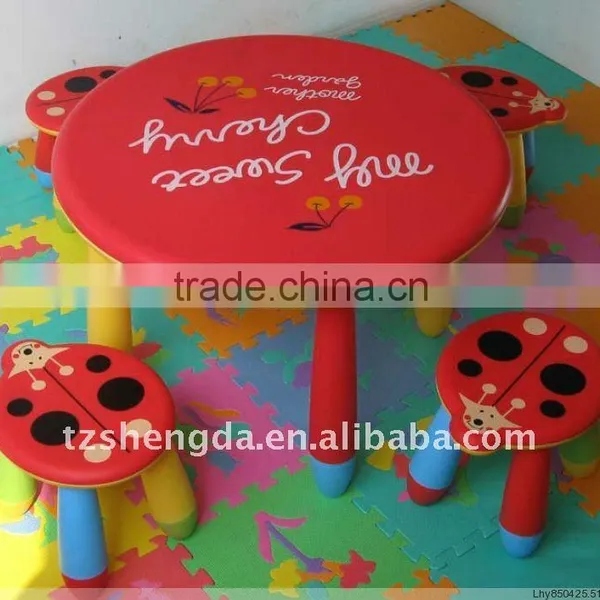 Blow Molded Plastic Chair and Table
