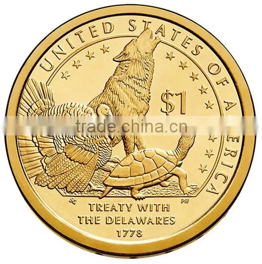 Cheap Metal Souvenir Custom Gold Coin photo-4