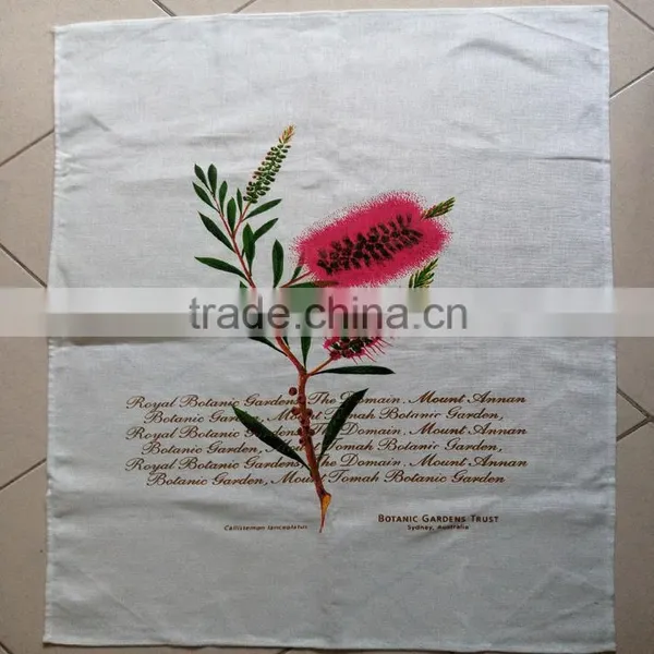 Silkscreen Printed Tea Towel Kitchen Linen Teatowel Printed for Sales &home Decoration photo-5