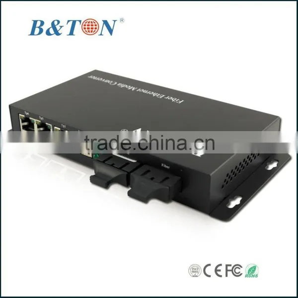Fiber Optical Ethernet Switch Converter 2 Fiber Ports and 4 RJ45 Ports photo-2