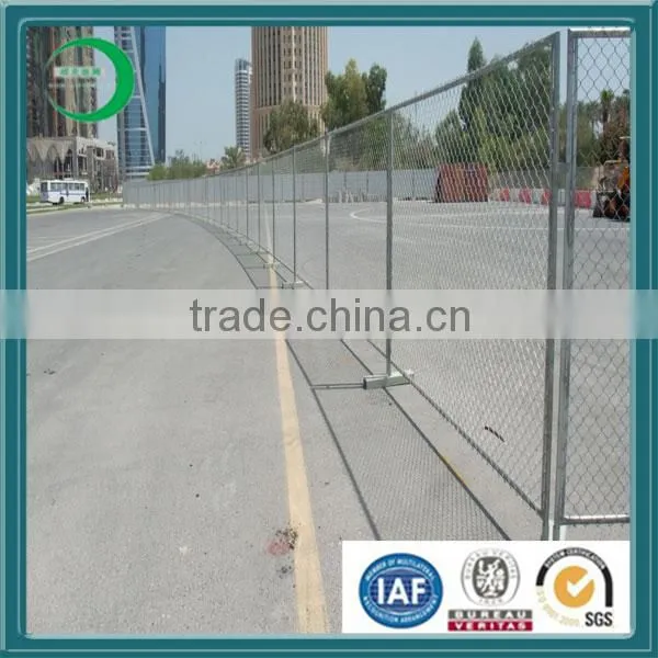 Diamond Wire Mesh Temporary Fence/Chain Link Portable Fence/Mobile Fence photo-3