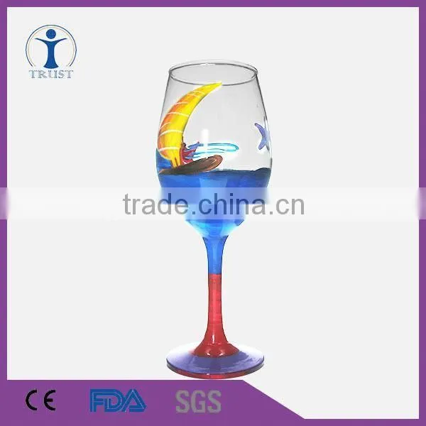 Lead-free Elegant Ocean Red Wine Glass Globlet