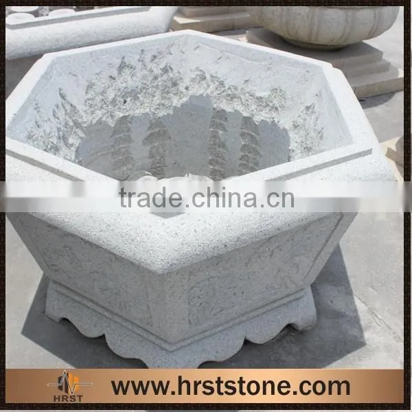 Natural Old Large Flower Pots Stone photo-3