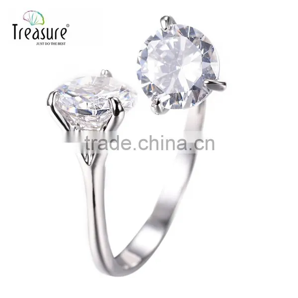 Europe and America Style Rings Jewelry 925 Silver Ring Diamond Ring Latest Design Jewelry photo-2