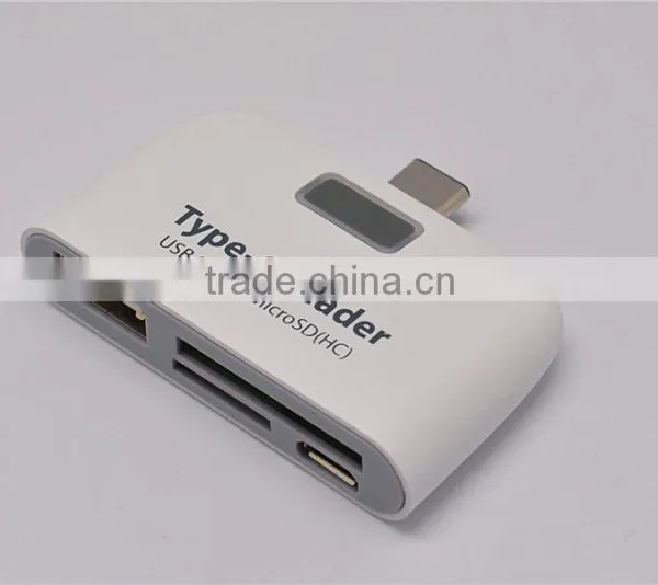 USB 3.1 Type C OTG USB TF SD MMC Micro USB Charging Card Reader COMBO HUB Adapter Support Phone and PC photo-2