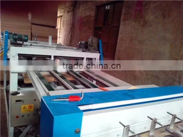 Automatic veneer jointing machine/core veneer assemble line with glue thread