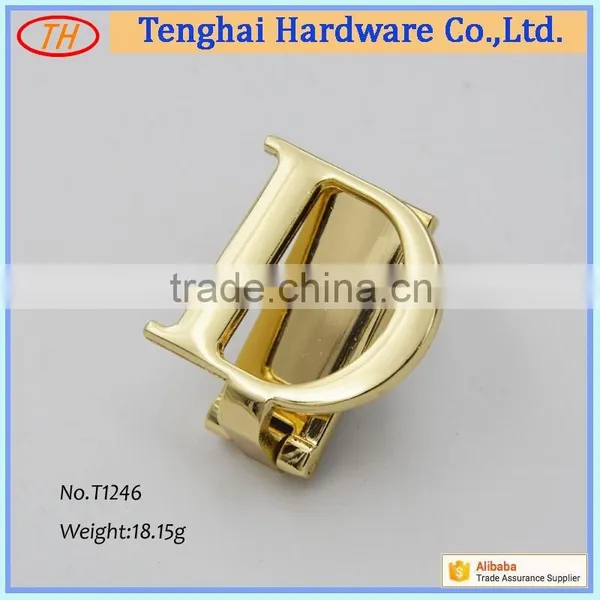 High Quality D LOCK accessories push lock for handbags