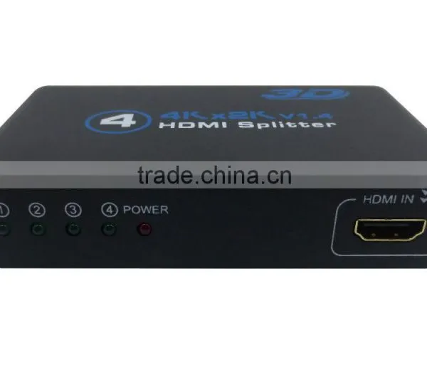 1x4 HD MI 2.0 Splitter 4K 1080P 4 Port H DMI Splitter 1 in 4 0ut Audio Video Converter Support HDCP 3D With 5V Power Adpter photo-5