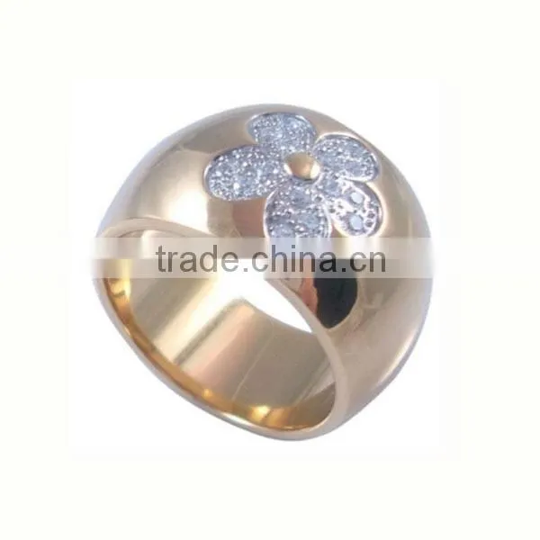 Round Flower Design Rose Gold Stainless Steel China Jewelry Wholesale Custom Jewelry Wholesalers in China Made in China Jewelry