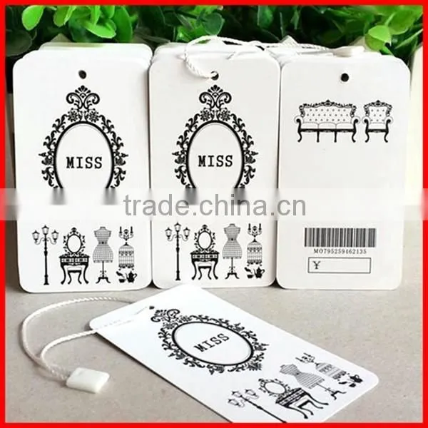 2014 Hot Sale New Design Custom Paper Print Recyclable Fancy Garment Hang Tags photo-3