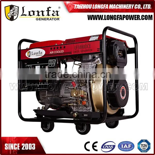 Cheap Portable 5000W Portable Diesel Generator With CE ISO Approved photo-2