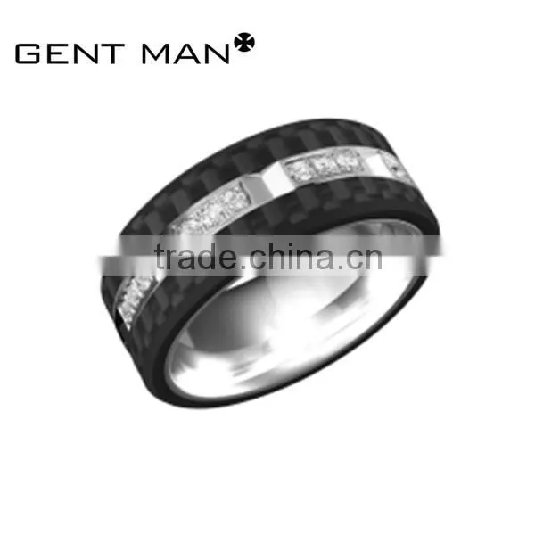 High Quality Cobalt Chrome Rings Engagement Ring Carbon Fiber Ring photo-3