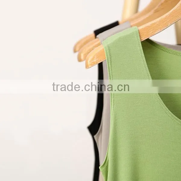 Irregular Hem Sleeveless Vest Modal Cotton Dress Skirt Back Hollow Out Cultivate One's Morality Dress photo-5