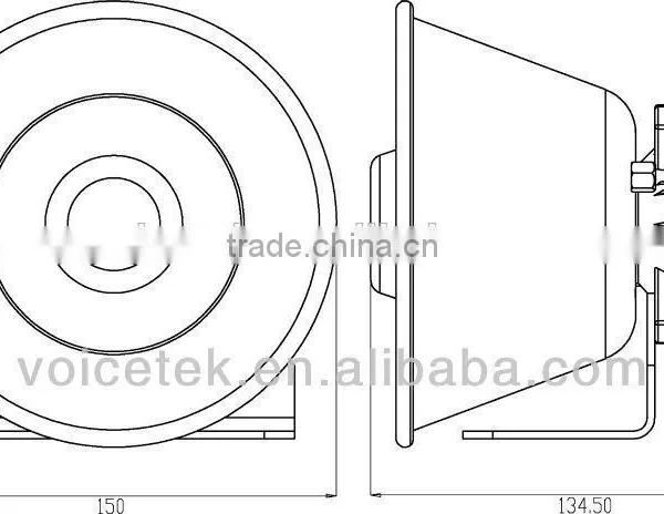 100W Long Throw pa Siren Speaker photo-3