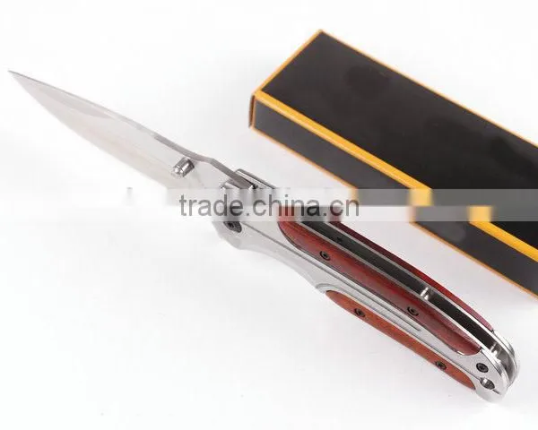 OEM Pocket Knife Rosewood With 440C Blade photo-4