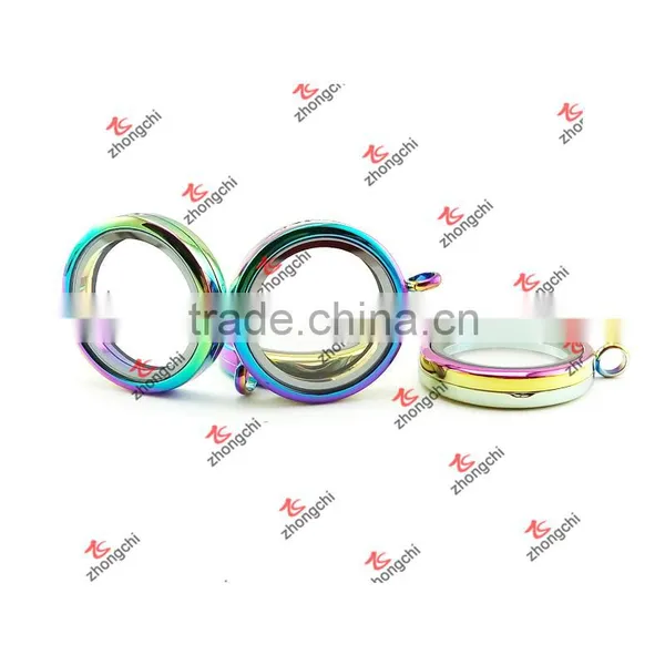 Alloy Rainbow Color Magnets Open Story Charms Lockets Girl Gifts (RLE-51024) photo-3