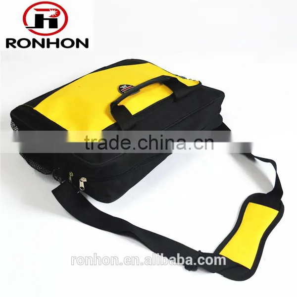 Black and Yellow Practical Garden Tool Bag With Shoulder Strip photo-3