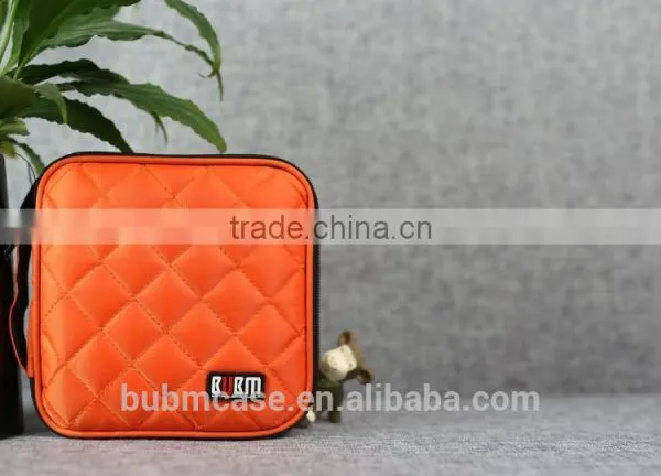 Orange 32 Capacity 230D Space Twill PVC Fabric DVD Case CD Holder Personalized cd Case Multi Disc Dvd Cases photo-4