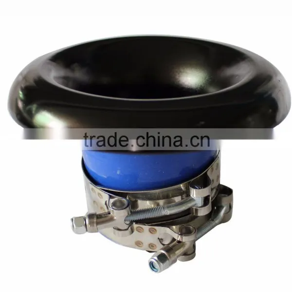 3''/3.5''/4'' Inlet Universal Aluminum Car Turbo Inlet Horn Kit Air Intake Funnel photo-3