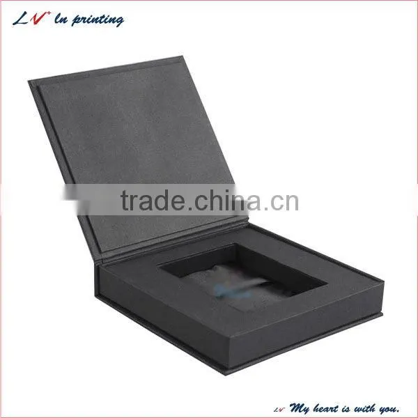 hot sale book shaped gift boxes for usb made in shanghai