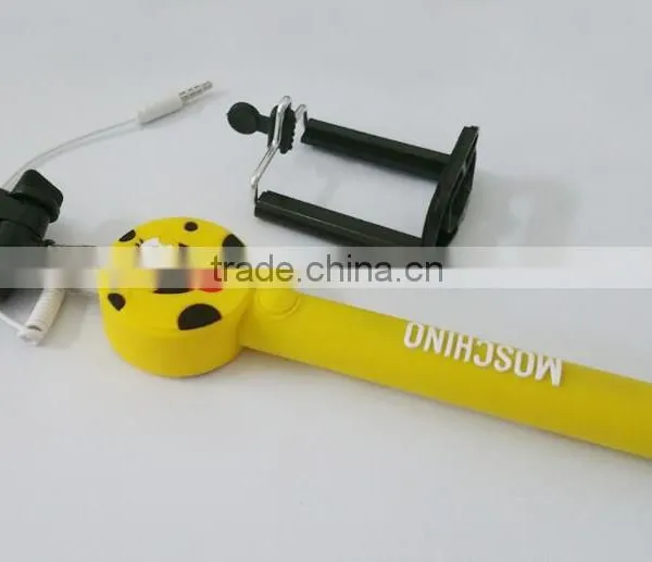 Hot Product Fashion Cartoon Extendable Handheld Wired Selfie Monopod, Lovely Selfie Stick for Smartphone photo-4