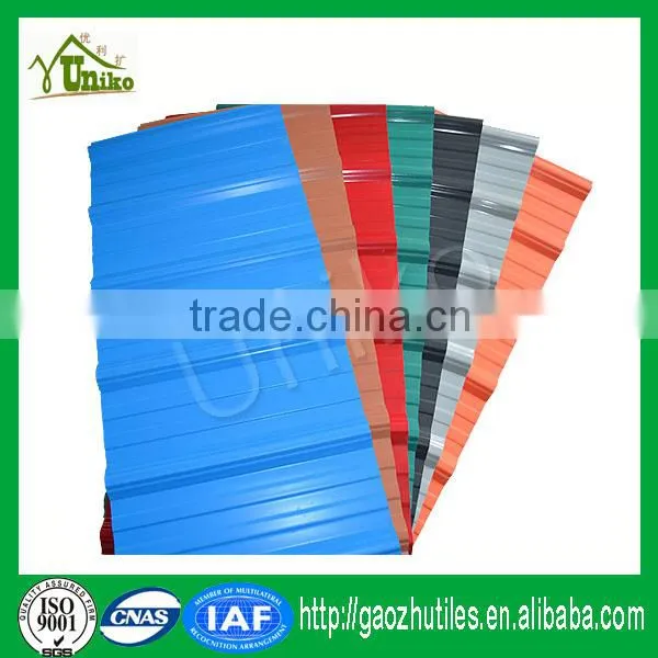 Recycled Waterproof Corrugated High Quality Asa Pvc Plastic Roof Tile