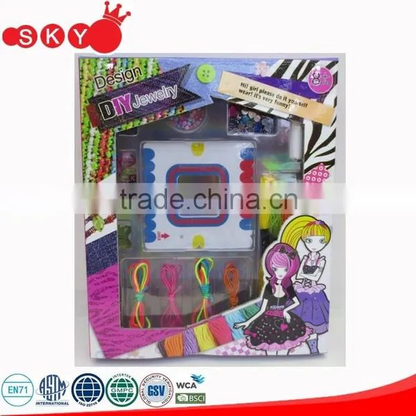 2016 Beautiful Kids Plastic Diy Jewelry Bead Set Jewelry Toy Make up Toy Set