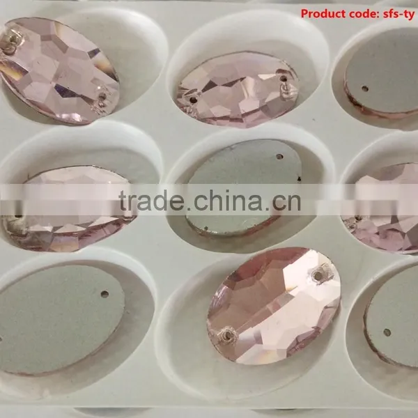Most Popular OEM Design Hanging Glass Crystals With Different Size for Clothes photo-3