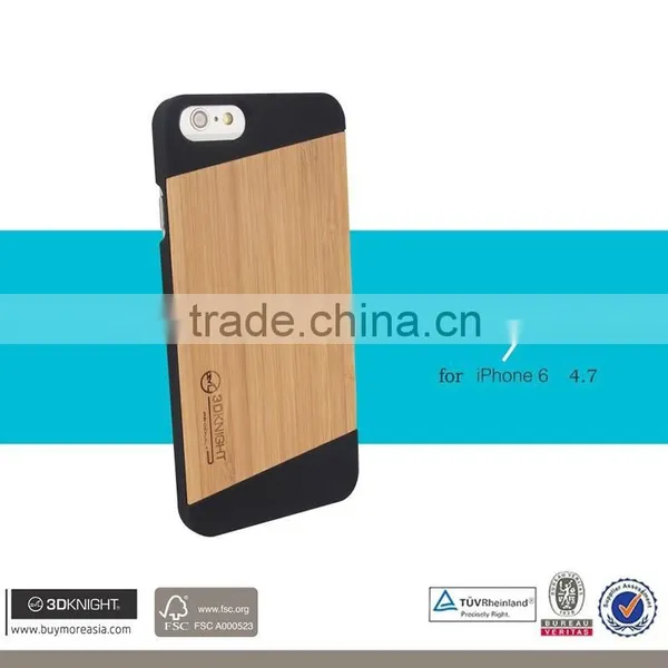 Bulk Buy OEM Wholesale PC Mobile Phone Cases Wood Blank Back Cover,Laser Engraved LOGO Bamboo Wood Phone Case for IPhone 6 photo-2