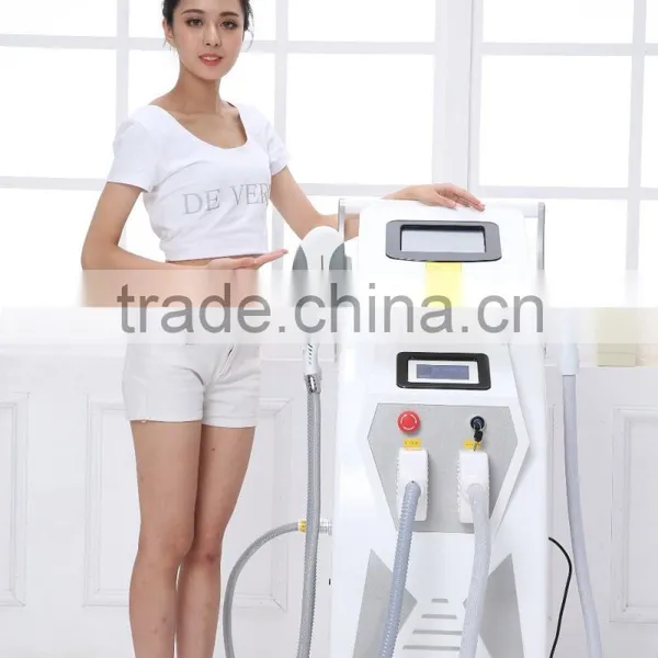 2.6MHZ E-light Ipl Rf+nd Yag Laser Multifunctional Machine 400W Ipl E-light Rf Shr Remove Diseased Telangiectasis photo-5