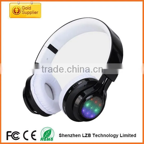 2015 Brand New Bluetooth Wireless LED Headphones With Mp3 Player photo-4