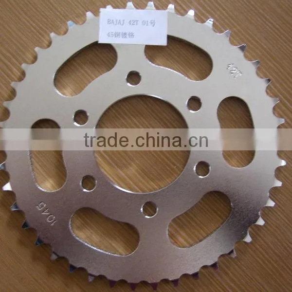 ISO9001 Motorcycle Bajaj Discover 150 Chain Sprocket